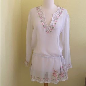 Brand new beach cover-up with adjustable waist